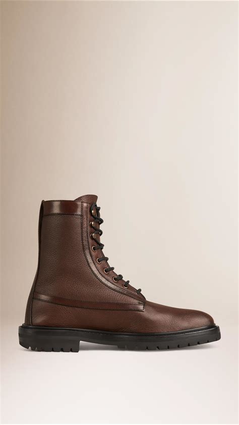 burberry military boots.